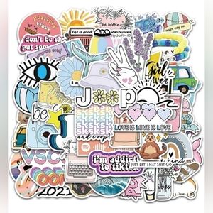 40 Stickers | NO Repeats | Durable | Reusable | Waterproof | Brand New